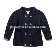 Fall season newest design baby boys wool cardigan sweater